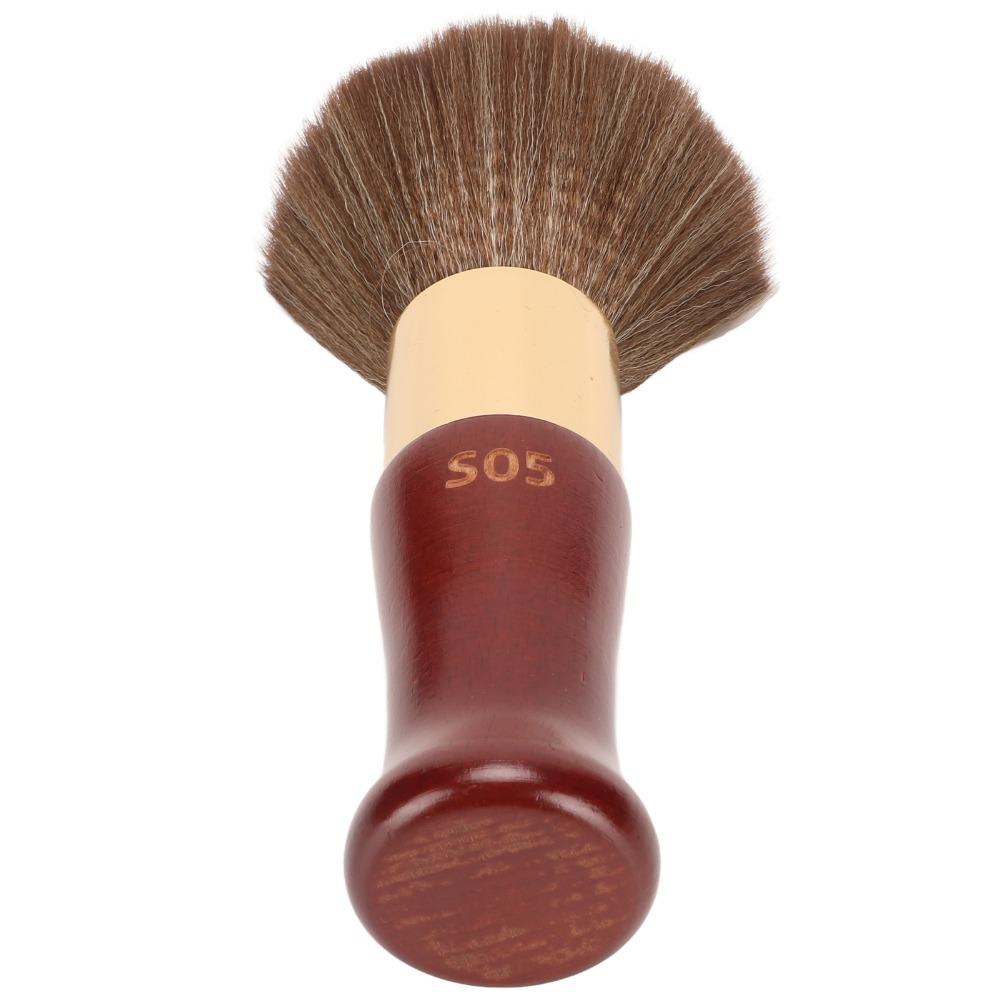Ergonomic Wooden Handle Neck Duster Brush Portable Design Hair Cut Neck Brush Salons
