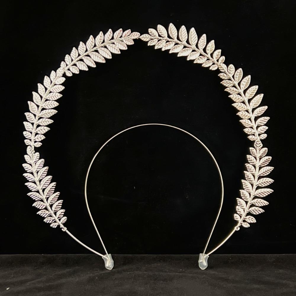 Vintage Sun Goddess Crown Wheat Ear Leaf Baroque Tiara Headband Halo Crown Artistic Photoshoot
