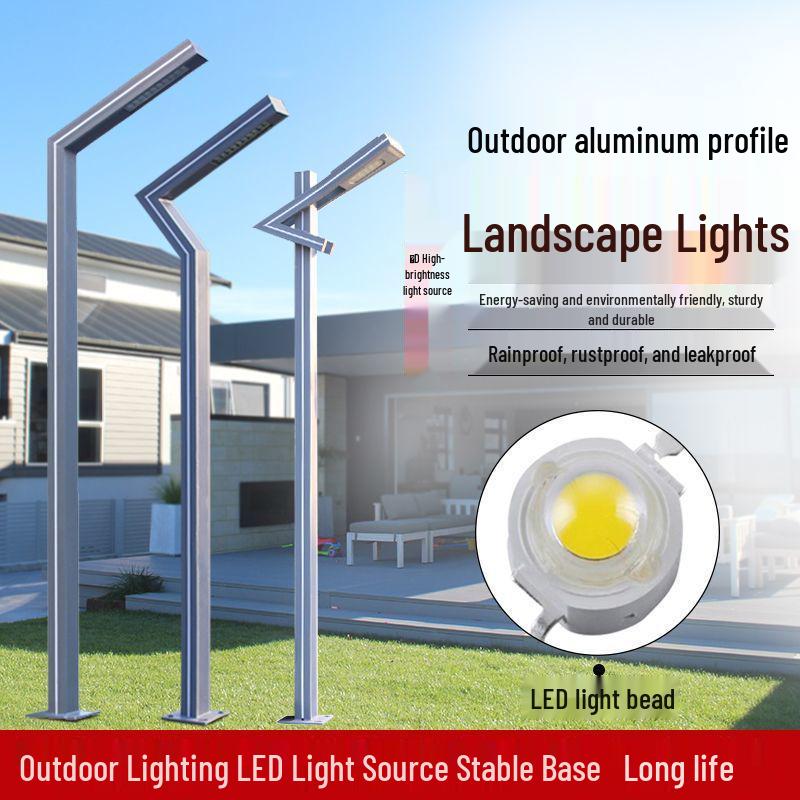 3-Meter 7-Shaped Aluminum LED Solar Street Light for Parks