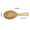 BetterJonny Wooden Paddle Popular Bamboo Comb for Hair Scalp Travel Brush, Women, Anti-Static, Care, Massage, Comb, Unisex.