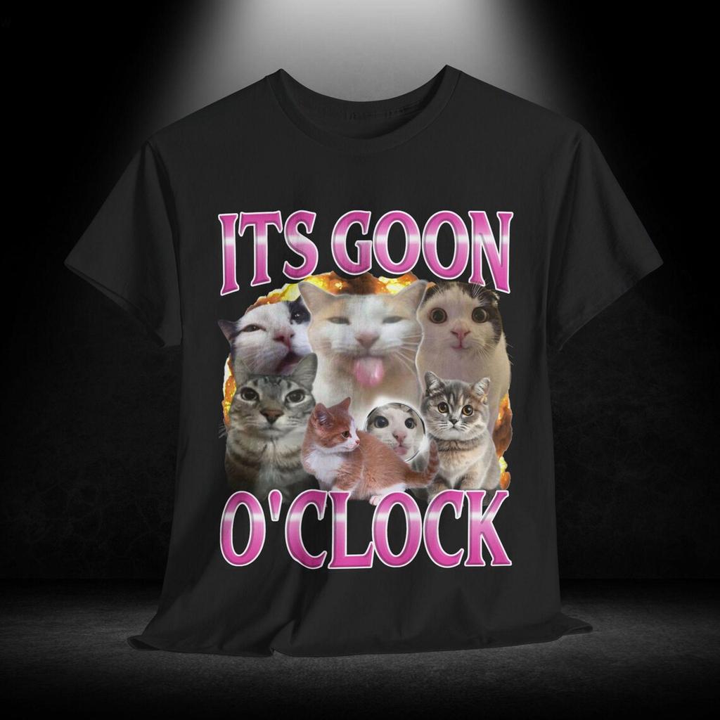 ts Goon OClock Cat Shirt Funny Cat Shirt Ironic Cat Shirt Gen Z Shirt Gooning Shirt Goon Shirt Never Goon Shirt