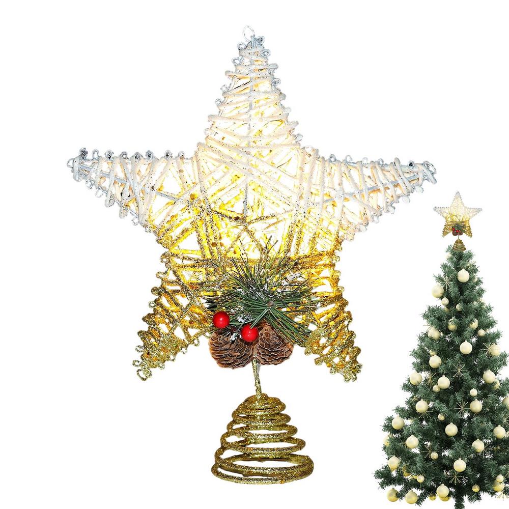 

Рождественская елка звезда верхушка Декоративное рождественское украшение Рождественская елка украшения Рождественская елка светящиеся украшения для