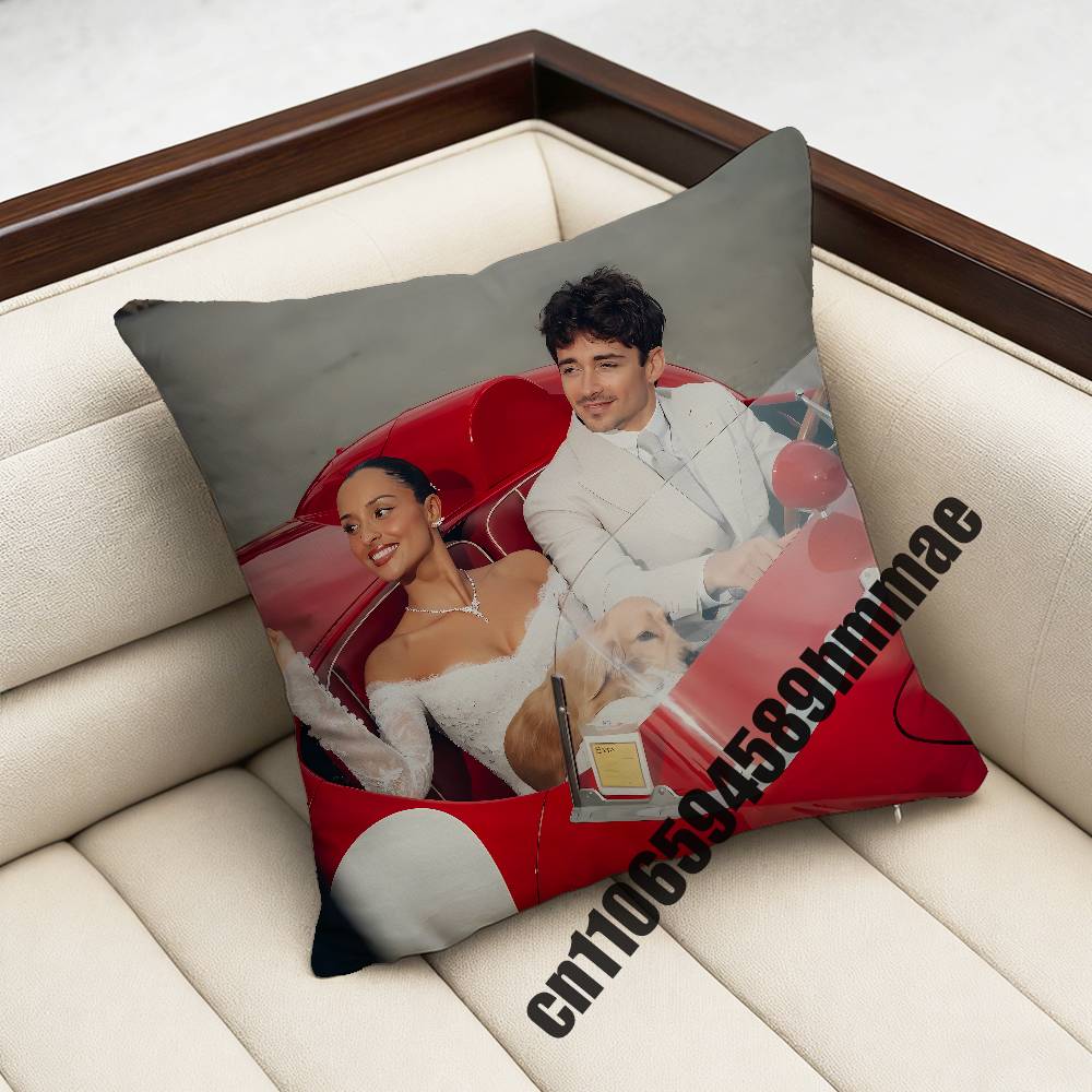 For CCharles Leclerc Throw Pillow Case Sham xcm xcm Square Car Pillowcase Pad Cushion Cover