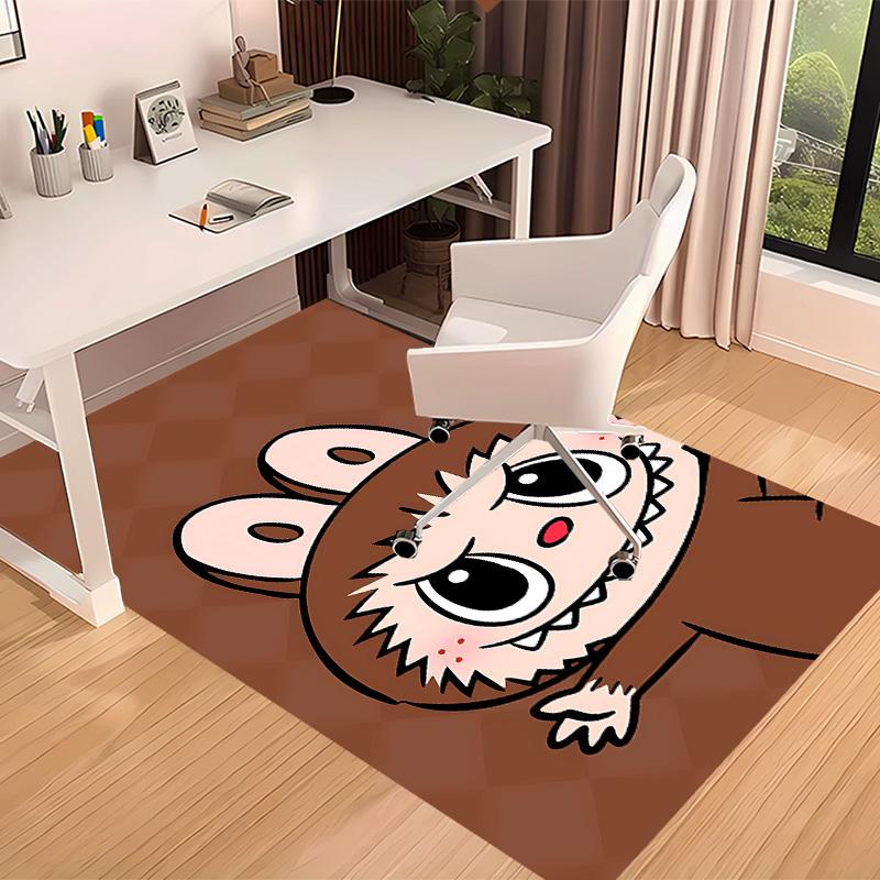 labubu Printed Absorbent Washable Carpet, Non-Slip Bathroom Mats, Kitchen Rugs, Yoga Mat,Living Room Entrance, Camping Picnic Rugs