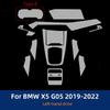 TPU Car Interior Film for BMW X5 G05 - Gearbox Panel Navigation Automotive Interior Protective Film Anti-Scratch Sticker
