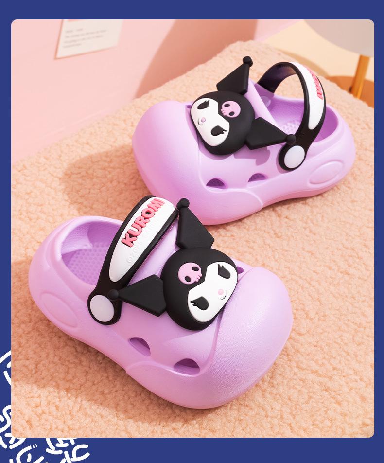 Sommer-Hausschuhe für Mädchen: Rutschfeste Sandalen für Kleinkinder für drinnen & Strand, Stilvolles Lochdesign