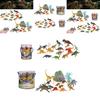 Jurassic Dinosaur Figures Realistic Plastic Model Toys Set Of 17 Pieces