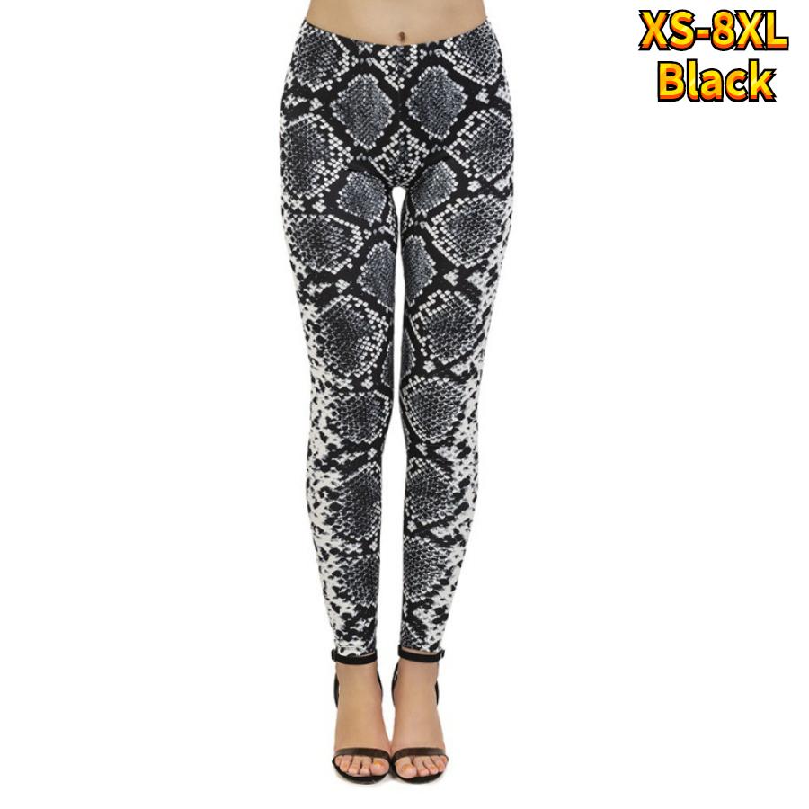 Kvinnors diamantformade ormskinnstryck Stretch Yoga Leggings Fitness Löpgym Sport Aktiva byxor