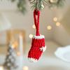 Soft Woven Christmas Tree Pendant Cute Christmas Woolen Socks Ornaments  Home Xmas Decor