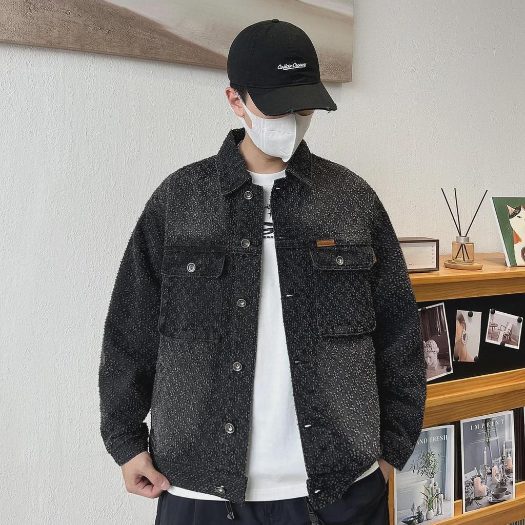 High-Fashion Retro American Denim Jacket for Men