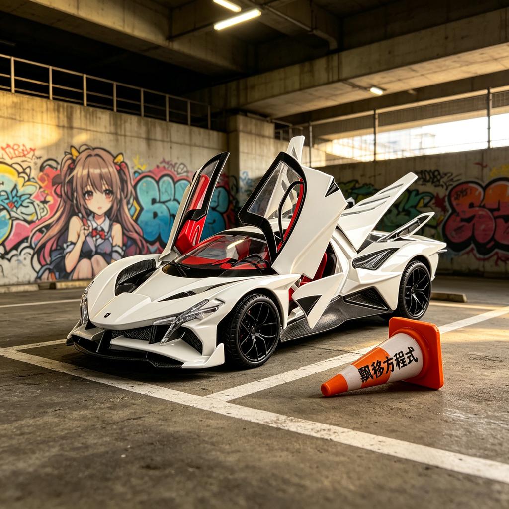 1:18 Apollo EVO Hypercar Alloy Car Diecasts & Vehicle Car Model High Simulation Miniature Holiday Present & Home Trendy Ornament