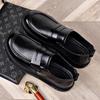 Fashion 2025 Men's New Designer Leisure Soft Cow Leather Shoes Spring Autumn Fashion Black Loafers Male Solid Color Dress Shoes Man