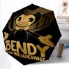 1PC Bendy and Ink Machine Automatic Open/Close, 8-Rib Durable Frame Compact Travel Umbrella for Men & Women S1222074