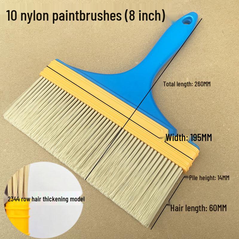 Industrial Non-Shedding Nylon Brush: Hard Bristle for Paint & Soft Bristle for Dust & Antiques Cleaning