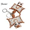 Eichhörnchen Schlüsselanhänger Sammlerstück 3D Gedruckter Fliegender Schlüsselanhänger, Flexibles Fidget Toy mit Gelenkigem Schlüsselring, Tier Rucksackanhänger, Geschenk für Liebhaber Figur