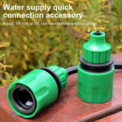 5 Pezzi Connettori per Tubo dell'Acqua Connettori Rapidi per Tubo da Giardino 1/4" o 3/8"