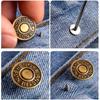 10PCS/Pack 17mm Jeans Waist Buttons Adjustable Nail Free Waist Extenders Buttons Detachable Clothing Buckle With Screwdriver