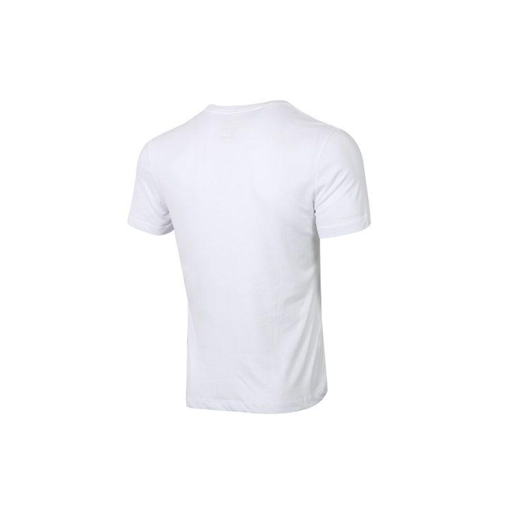 Nike T Shirts Men's White Crew Neck Moderate Straight Fit CV1066-100