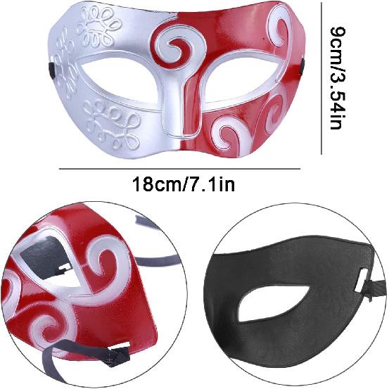 14 Pieces Masquerade Masks, Messar Half Face Mardi Gras Masquerade Mask Venetian Masks Set for Carnival Prom Ball Fancy Dress Party Supplies Costume