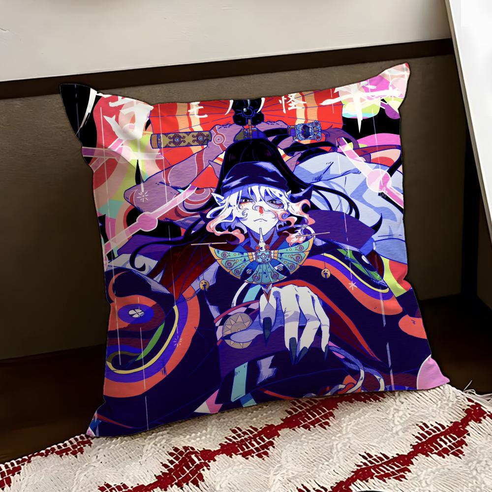 MMononoke Anime Cushion Cover Reversible Soft Durable Pillow Cover Home  Car MultiScene Use for Daily Comfort