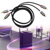 2RCA to 2RCA Stereos Splitter Cable 2RCA Male to 2RCA Male Sound Adapters for Laptop Phone Gaming Consoles Home Theater