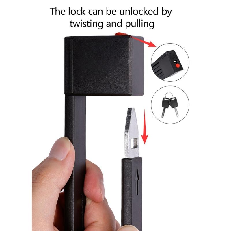 Folding Bicycles Security Lock Weather proof Foldable Bike Lock Rustproof Lock with 2 Key For Commuters Secure Cycling
