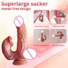 Realistic Dildos Sex Toys Telescopic Heating for Women Masturbation Anal Thrusting Penis Climax Dildo Vibrator G-spot Clitoral and Vaginal Stimulation