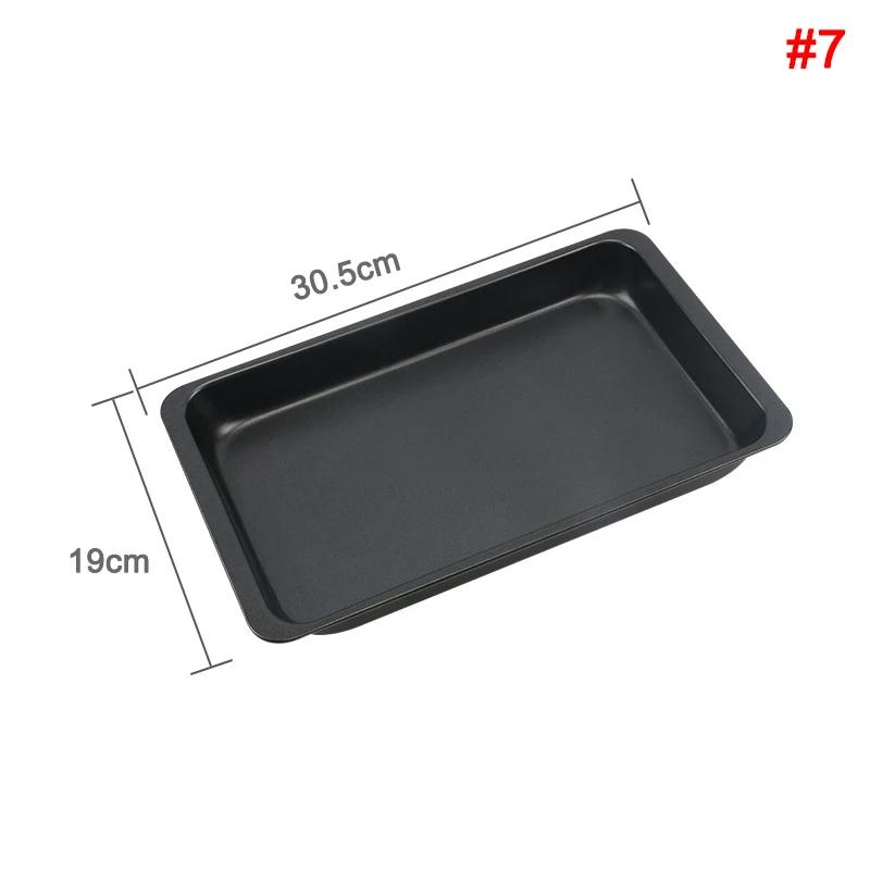 Thickened Baking Pan Non-Stick Square Cake Baking Pan Carbon Steel Tray Pie Pizza Bread Cake Mold Bakeware Tools