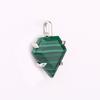 Malachite Pentagon Pendant 925 Sterling Silver Rose Gold Rhodium Fine Jewelry Gift for Her