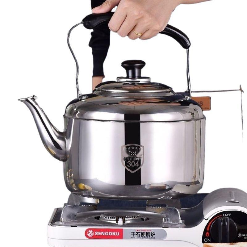Pava Whistling de Acero Inoxidable 304 Extra Gruesa, Gran Capacidad, Compatible con Cocinas de Gas e Inducción para Uso Doméstico