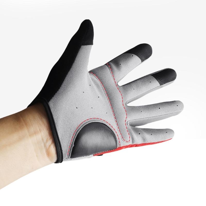 Sports Touchscreens Gloves Full Finger Cycling Gloves Shock Absorbing Mountain Bike Gloves for Workout, Gym, Training