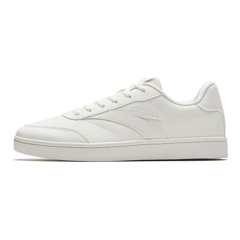 Anta Men Classic Retro Low Skate Shoes Ivory Wheat Gray 912618099-1 39