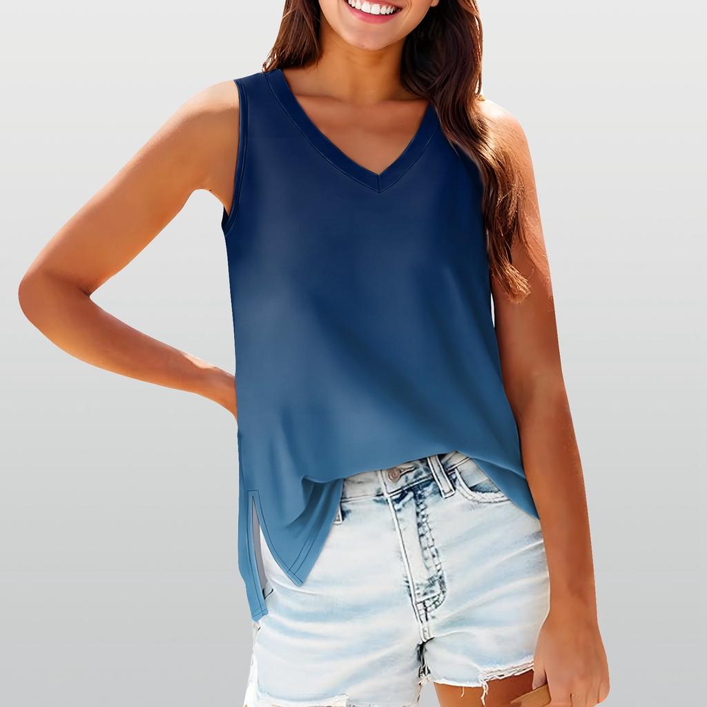 Women's Girl Tank Top Solid Color Casual Top Tank Tops For Women Loose Fit Sleeveless Tops Flowy