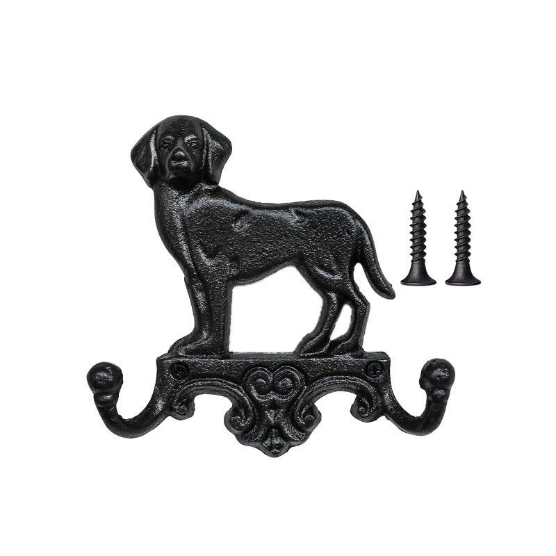 WTEMPO Simple Retro Cat/dog-shaped Hooks Creative Outdoor Courtyard Garden Wall Decoration Home Key Hooks Wall Hangings