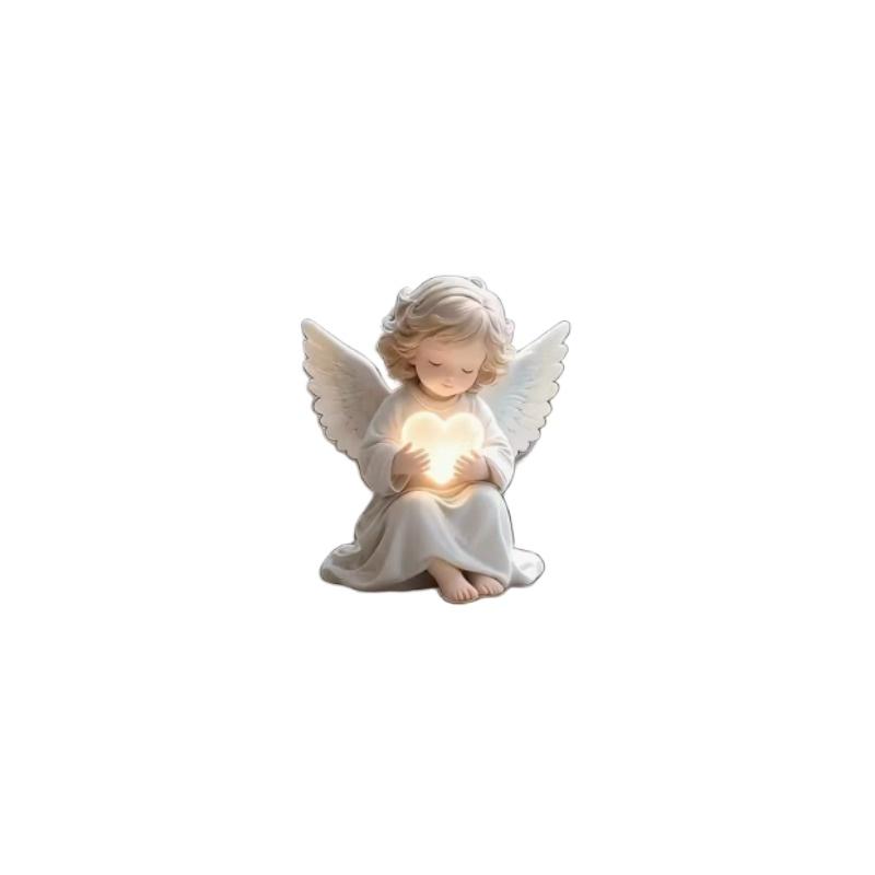 

Angel Car Air Vent Clip with Heart Design 2D Flat Acrylic Fragrance Diffuser for Most Vehicles No Battery Needed Valentine Gift белый