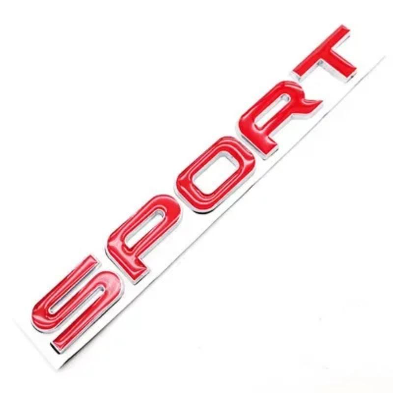 3D Metal Sport Car Rear Trunk Side Fender Emblem Badge Decals Sticker Styling Accessories