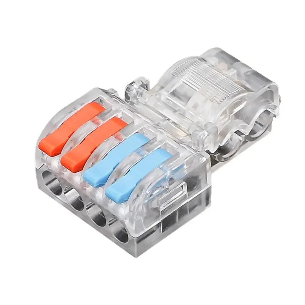 Mini Fast T type Wire Connector Electric Quick Splice Terminals Crimp Non Destructive Without Breaking Cable Insulated Line