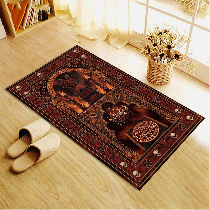 2025 New Satan's Pentagram Carpet Rug for Living Room Bedroom Home Sofa Decoration,Kids play Non-slip Floor Mat138