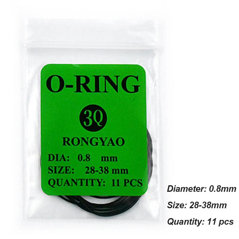 Watch Back Case Rubber Waterproof O-Ring Gasket Thickness 0.5mm/0.6mm O-Ring Seal Gasket Oil Watchmaker's Repair Care Tools