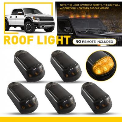 AMBER Solar Powered Cab Lights Cab Roof Lights for 03-18 Dodge Ram Pickup Trucks