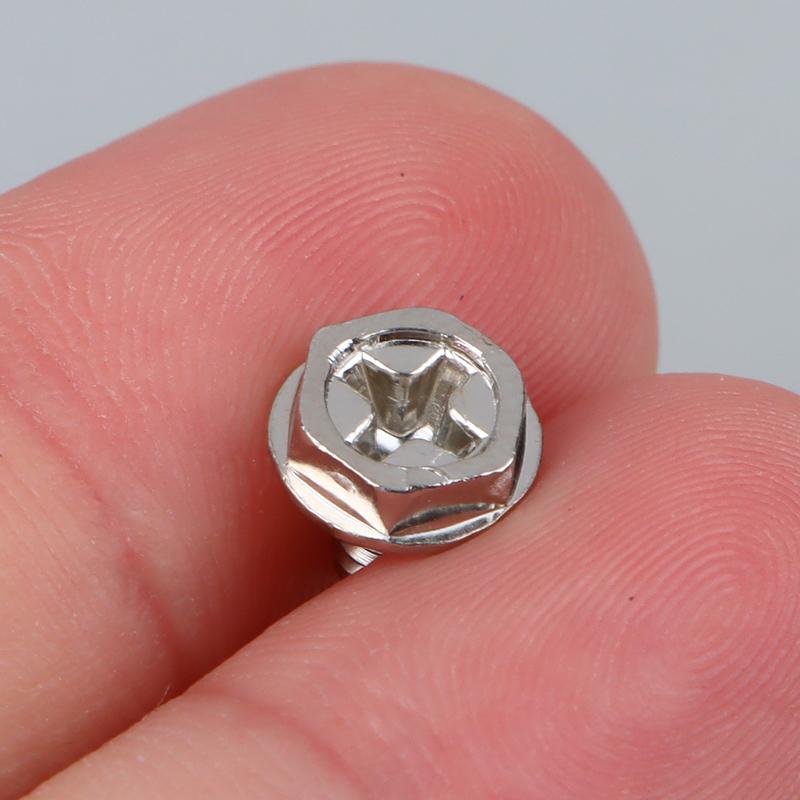 50Pcs Toothed Hex 6/32 Computer Pc Case Hard Drive Motherboard Mounting Screws For Motherboard Pc Case Cd-Rom Hard Disk