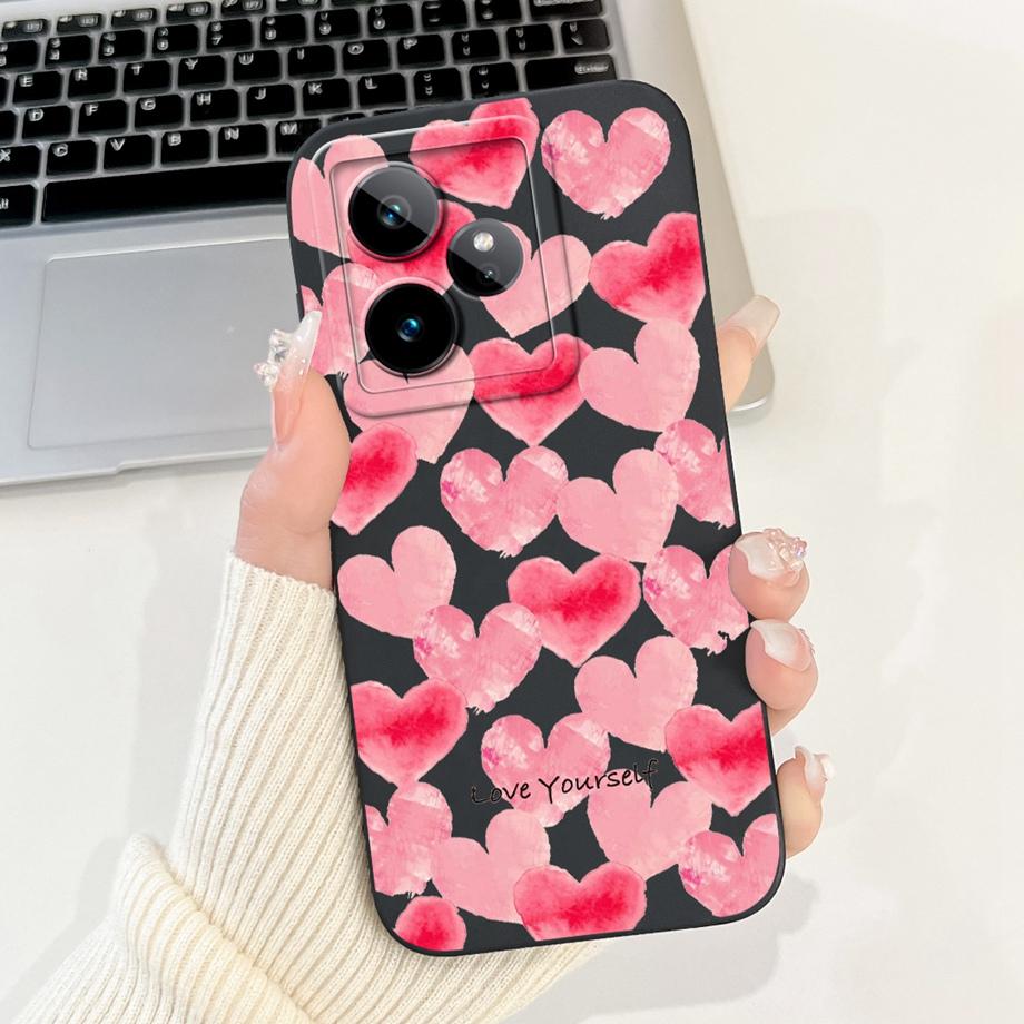For Realme GT 7 5G Case RMX5061 Cute Cartoon Fashion Painted Cover Soft Silicone Case For Realme GT7 Pro GT 7 Pro 7T GT7T Fundas