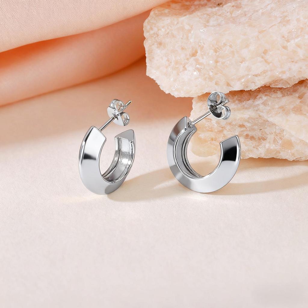 2025 Luxury Titanium Steel Earrings - No Fade, High-End Feel
