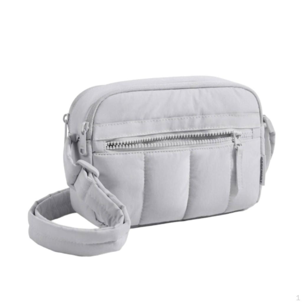 Quilted Crossbody Bag Lightweight with Adjustable Strap Compact Handbag for