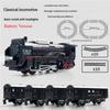 Electric Freight Train Set with Light Up Tracks Classic Railway Model Toy Kids Birthday Gift Interactive STEM Educational Toy