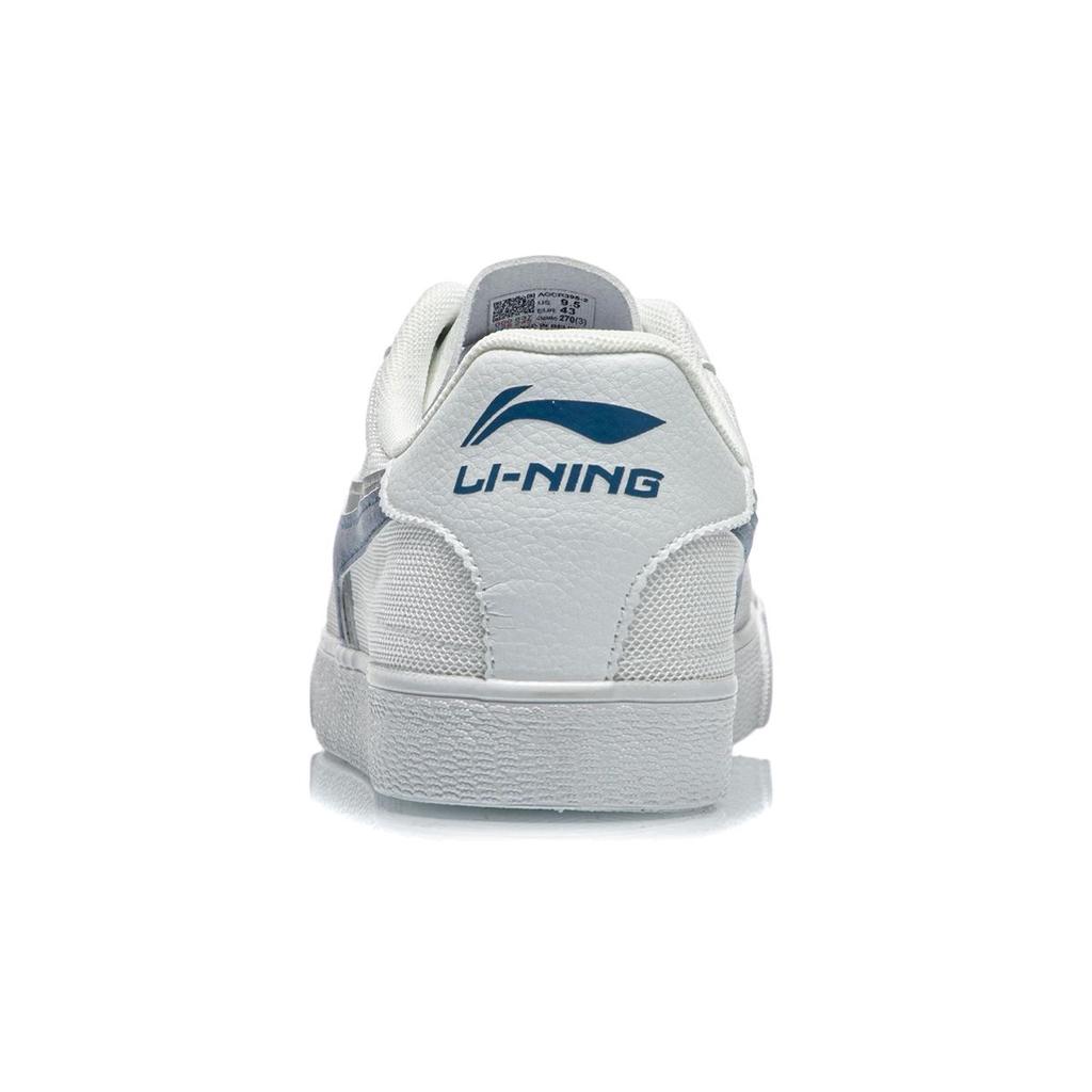 Li-Ning Reflective Low-Top Skate Shoes Men Sneakers White Blue AGCR395-2