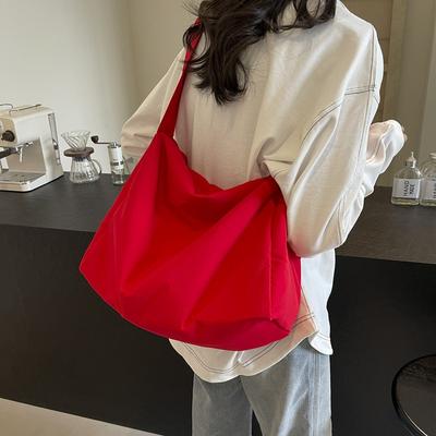 Lazy Wind Großraumtasche Damen Japanische Arbeitstasche Pendlertasche Mode Schultertasche Messenger Bag