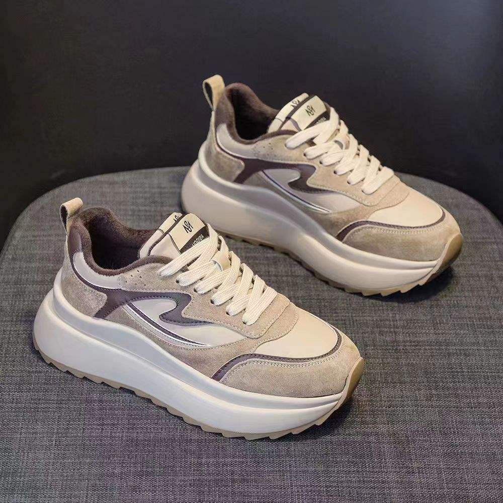 Dad shoes children ins tide shows high Forrest Gump shoes casual sports shoes wear-resistant round head women's shoes
