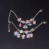 Classic Cartoon Anime Bracelet Cute DIY Santa Hat Stitch Series Cute Metal Charms Bangle For Women Kids Christmas Halloween Gift