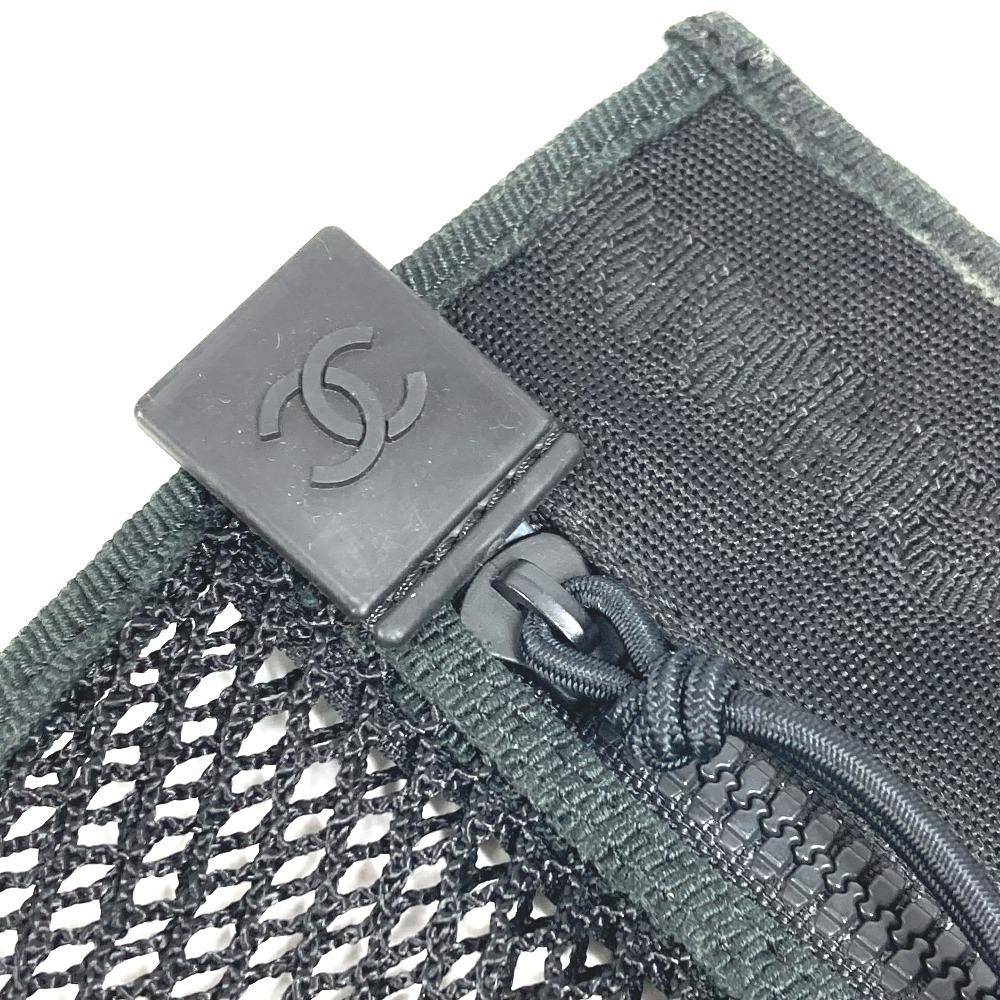 Chanel Sportliches CC CC Mark Logo Mesh Tragetasche mit Beutel, Vertikale Umhängetasche